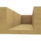 Ekena Millwork 6in. W x 4in. H x 16in. L Block Woodgrain TimberThane Rafter Tail, Primed Tan RFTUR06X04X16BLKRCPR - alternate 2